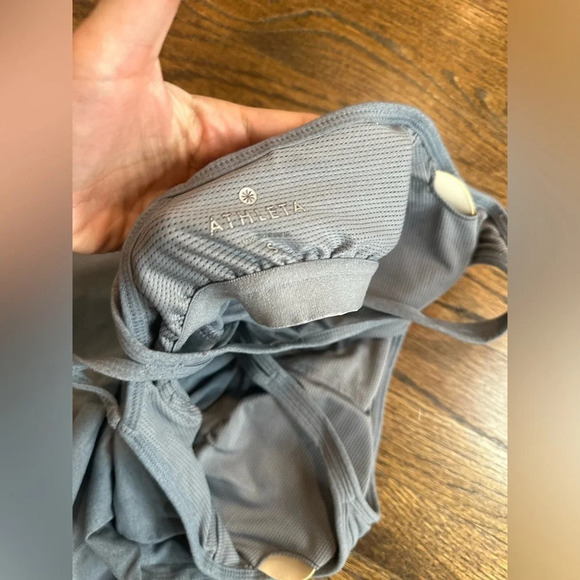 ATHLETA WOMEN'S INNER GODDESS TANK TOP Size Small Light Gray  n0888 - Picture 8 of 8